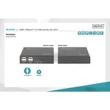 Digitus Set extender KVM HDMI 4K HDBaseT 2.0, Estensione HDMI Nero