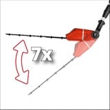 EINHELL 11017 tosasiepe 4,28 kg rosso/Nero, Batteria, 4,28 kg, 205 mm, 122 mm, 1215 mm, 5,44 kg