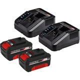 EINHELL GE-CM 43 Li M Kit Tagliaerba a spinta Batteria Nero, Grigio, Rosso rosso/Nero, Tagliaerba a spinta, 43 cm, 2,5 cm, 7,5 cm, 600 m², Lame rotanti