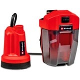EINHELL Pompa per acqua pulita a batteria Power X-Change GE-SP 18 LL Li-Solo, 18 Volt, Pompe immersione e pressione rosso/Nero
