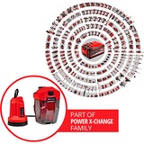 EINHELL Pompa per acqua pulita a batteria Power X-Change GE-SP 18 LL Li-Solo, 18 Volt, Pompe immersione e pressione rosso/Nero