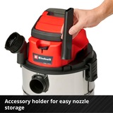 EINHELL TC-VC 18/20 Li S-Solo Nero, Grigio, Rosso 20 L rosso/Argento, Secco e bagnato, Nero, Grigio, Rosso, 20 L, 8 kPa, 1,5 m, 3,6 cm