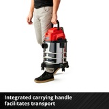 EINHELL TC-VC 18/20 Li S-Solo Nero, Grigio, Rosso 20 L rosso/Argento, Secco e bagnato, Nero, Grigio, Rosso, 20 L, 8 kPa, 1,5 m, 3,6 cm