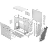 Fractal Design Torrent White RGB TG Clear Tint, Chassis Tower bianco