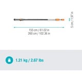 GARDENA Cleansystem manico telescopico M-XL, 155 - 260cm, Impugnatura 