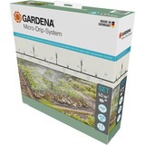 GARDENA Micro-Drip-System set di irrigazione a goccia per orto/fioriera 60m², Contagocce Nero/grigio