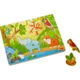 HABA Puzzle sonoro da afferrare Nella giungla 6 pz, Animali, 2 anno/i