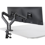 HAGOR 8716 supporto da tavolo per Tv a schermo piatto 68,6 cm (27") Nero Scrivania grigio scuro, Morsa, 38,1 cm (15"), 68,6 cm (27"), 100 x 100 mm, Regolazione altezza, Nero