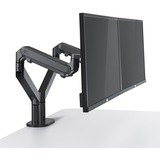 HAGOR 8716 supporto da tavolo per Tv a schermo piatto 68,6 cm (27") Nero Scrivania grigio scuro, Morsa, 38,1 cm (15"), 68,6 cm (27"), 100 x 100 mm, Regolazione altezza, Nero