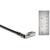 Kensington Lucchetto sottile con combinazione con cavo ultraresistente per slot standard, Castello Nero/Argento, 1,8 m, Kensington, Blocco di combinazione, Nero, Metallico