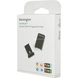 Kensington VeriMarkGuard USB-A Chiavetta di sicurezza Fingerprint-FIDO2,WebAuthn/CTAP2&FIDO U2F-Cross Platform Nero, WebAuthn/CTAP2&FIDO U2F-Cross Platform, 40 g, 40 g, 80 mm, 20 mm, 134 mm, Nero