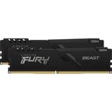 Kingston FURY FURY Beast memoria 16 GB 2 x 8 GB DDR4 3600 MHz Nero, 16 GB, 2 x 8 GB, DDR4, 3600 MHz, 288-pin DIMM