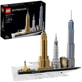 LEGO Architecture New York City - 21028, Giochi di costruzione Set da costruzione, Ragazzo/Ragazza, 12 anno/i, 598 pezzo(i), 657 g