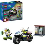 LEGO City 60455 Inseguimento della Moto della Polizia, con Motocicletta Giocattolo e 2 Minifigure, Regalo per Bambini da 4+, Giochi di costruzione con Motocicletta Giocattolo e 2 Minifigure, Regalo per Bambini da 4+, Set da costruzione, 4 anno/i, Plastica, 65 pz, 158 g