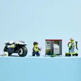 LEGO City 60455 Inseguimento della Moto della Polizia, con Motocicletta Giocattolo e 2 Minifigure, Regalo per Bambini da 4+, Giochi di costruzione con Motocicletta Giocattolo e 2 Minifigure, Regalo per Bambini da 4+, Set da costruzione, 4 anno/i, Plastica, 65 pz, 158 g