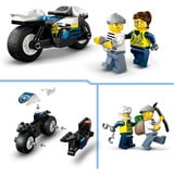 LEGO City Inseguimento della moto della Polizia, Giochi di costruzione Set da costruzione, 4 anno/i, Plastica, 65 pz, 158 g