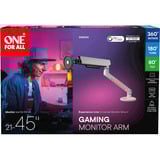 One for all Braccio universale per monitor da gioco singolo, Base per monitor bianco
