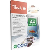 Peach S-PP580-22 pellicola per plastificatrice 100 pz, Film Opaco, A4, 216 mm, 303 mm, 100 pz