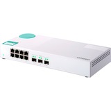 QNAP QSW-308S switch di rete Non gestito Gigabit Ethernet (10/100/1000) Bianco bianco, Non gestito, Gigabit Ethernet (10/100/1000)