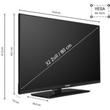 Telefunken XH32N750M, Televisore LED Nero