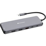 Verbatim 32153, CMH-13, Docking station grigio