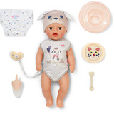 ZAPF Creation BABY born Lukas Cane 36cm, Bambola rosa, BABY born 839591, Bambola bambina, Maschio, 1 anno/i, Bambino/Bambina, 360 mm, Multicolore