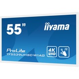 iiyama ProLite TF5539UHSC-W1AG Monitor PC 139,7 cm (55") 3840 x 2160 Pixel 4K Ultra HD LED Touch screen Multi utente Bianco bianco, 139,7 cm (55"), 3840 x 2160 Pixel, 4K Ultra HD, LED, 8 ms, Bianco