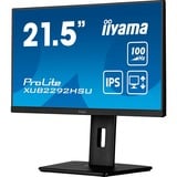 iiyama ProLite XUB2292HSU-B6 Monitor PC 54,6 cm (21.5") 1920 x 1080 Pixel Full HD LED Nero, Monitor LED Nero (opaco), 54,6 cm (21.5"), 1920 x 1080 Pixel, Full HD, LED, 0,4 ms, Nero