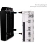 Alphacool Montaggio Core Push 25mm M3/M4/UNC 6-32 Set 4x Nero/Argento