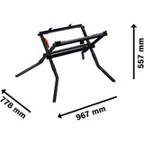 Bosch 0601B22800, Tavolo da lavoro Nero