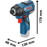 Bosch 0 601 9E0 005 avvitatore a batteria 1/4" 3100 Giri/min 110 Nm Nero, Blu 12 V blu/Nero, Chiave di impatto, Nero, Blu, 1/4", 3100 Giri/min, 110 Nm, 1200 Giri/min