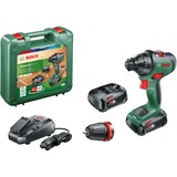 Bosch AdvancedDrill 18 1350 Giri/min Senza chiave 1 kg Nero, Verde, Trapano avvitatore verde/Nero, Trapano con impugnatura a pistola, Senza chiave, 1,3 cm, 1350 Giri/min, 3,5 cm, 1,3 cm