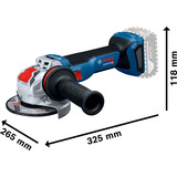 Bosch GWX 18V-11 S Professional, 06019N4200 blu/Nero