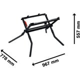Bosch Tavolo da trasporto e lavoro GTA 571 Professional, Tavolo da lavoro Nero