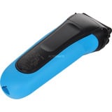 Braun Series 3 310BT Rasoio Trimmer Nero, Blu Nero/Blu, Rasoio, Nero, Blu, Batteria, Nichel-Metallo Idruro (NiMH), Batteria integrata, 30 min