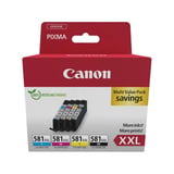 Canon 1998C007 cartuccia d'inchiostro 4 pz Originale Nero, Ciano, Magenta, Giallo Nero, Ciano, Magenta, Giallo, 4 pz, Confezione multipla
