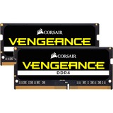 Corsair Vengeance 16GB DDR4-2400 memoria 2 x 8 GB 2400 MHz Nero, 16 GB, 2 x 8 GB, DDR4, 2400 MHz, 260-pin SO-DIMM