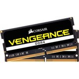 Corsair Vengeance 16GB DDR4-2400 memoria 2 x 8 GB 2400 MHz Nero, 16 GB, 2 x 8 GB, DDR4, 2400 MHz, 260-pin SO-DIMM