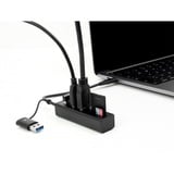 DeLOCK 63859 hub di interfaccia USB 3.2 Gen 1 (3.1 Gen 1) Type-A + Type-C 5000 Mbit/s, Hub USB USB 3.2 Gen 1 (3.1 Gen 1) Type-A + Type-C, USB 3.2 Gen 1 (3.1 Gen 1) Type-A, MicroSD (TransFlash), SD, 5000 Mbit/s, 0,2 m, ChromeOS