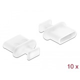 DeLOCK 64094 copertura antipolvere per porta 10 pz USB tipo-C bianco, USB tipo-C, Bianco, 9,8 mm, 10,5 mm, 4 mm, 10 pz