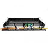 DeLOCK Pannello patch LWL HD (Alta Densità) 19" 1U, Patch Panel Nero