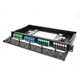 DeLOCK Pannello patch LWL HD (Alta Densità) 19" 1U, Patch Panel Nero