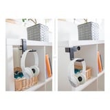 DeLOCK Supporto per cuffie regolabile per montaggio su tavolo Nero