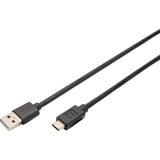 Digitus Cavo di collegamento USB 2.0 USB-A > USB-C Nero