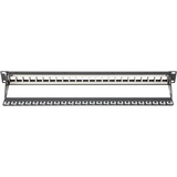 Digitus Pannello patch modulare, 24 porte Nero, 24 porte, Nero, Montaggio a rack, 1U, 483 mm, 1,5 mm, 560 mm