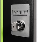 Digitus Porta frontale in vetro per armadio da parete 19" 9U serie Unique, Pannello frontale Nero