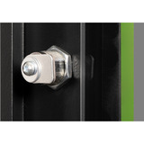 Digitus Porta frontale in vetro per armadio da parete 19" 9U serie Unique, Pannello frontale Nero