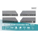 Digitus Set extender KVM HDMI 4K, Estensione HDMI 