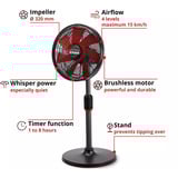 EINHELL 3408071, Ventilatore Nero/Rosso