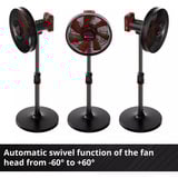 EINHELL GE-CF 18/320 P Li-Solo, Ventilatore Nero/Rosso